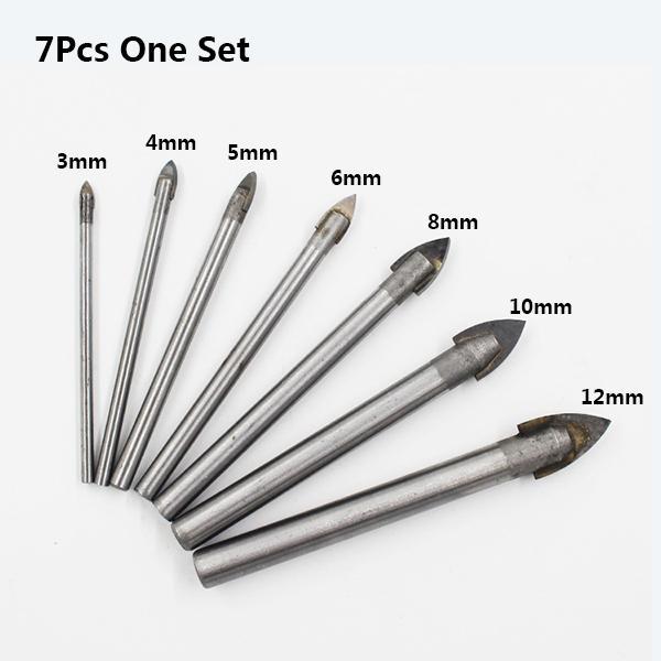 Spear point drill set – Set de burghie cu vârf tip suliță (7 buc)